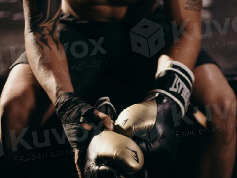 Boxeador con guantes