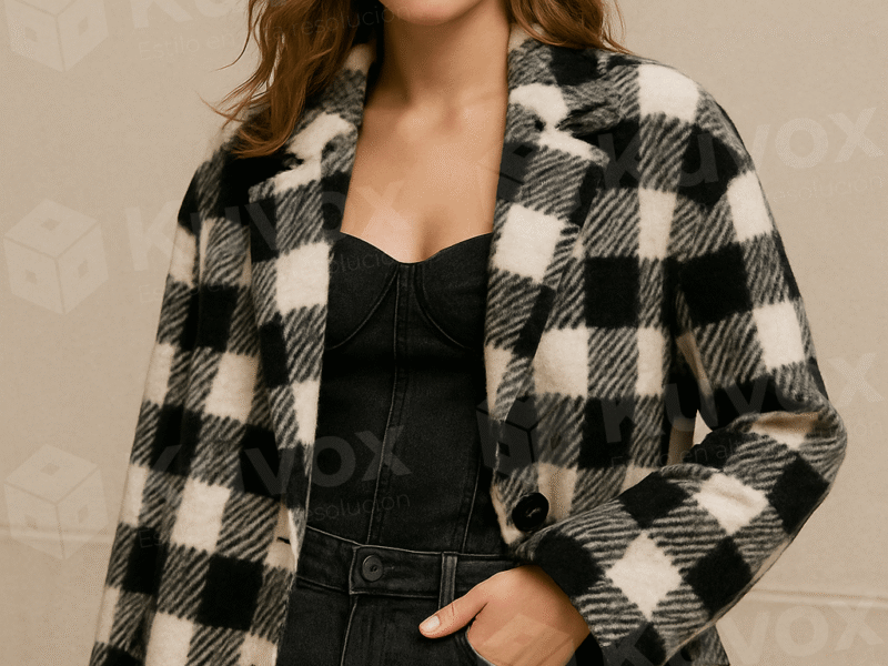 Conjunto blazer a cuadros