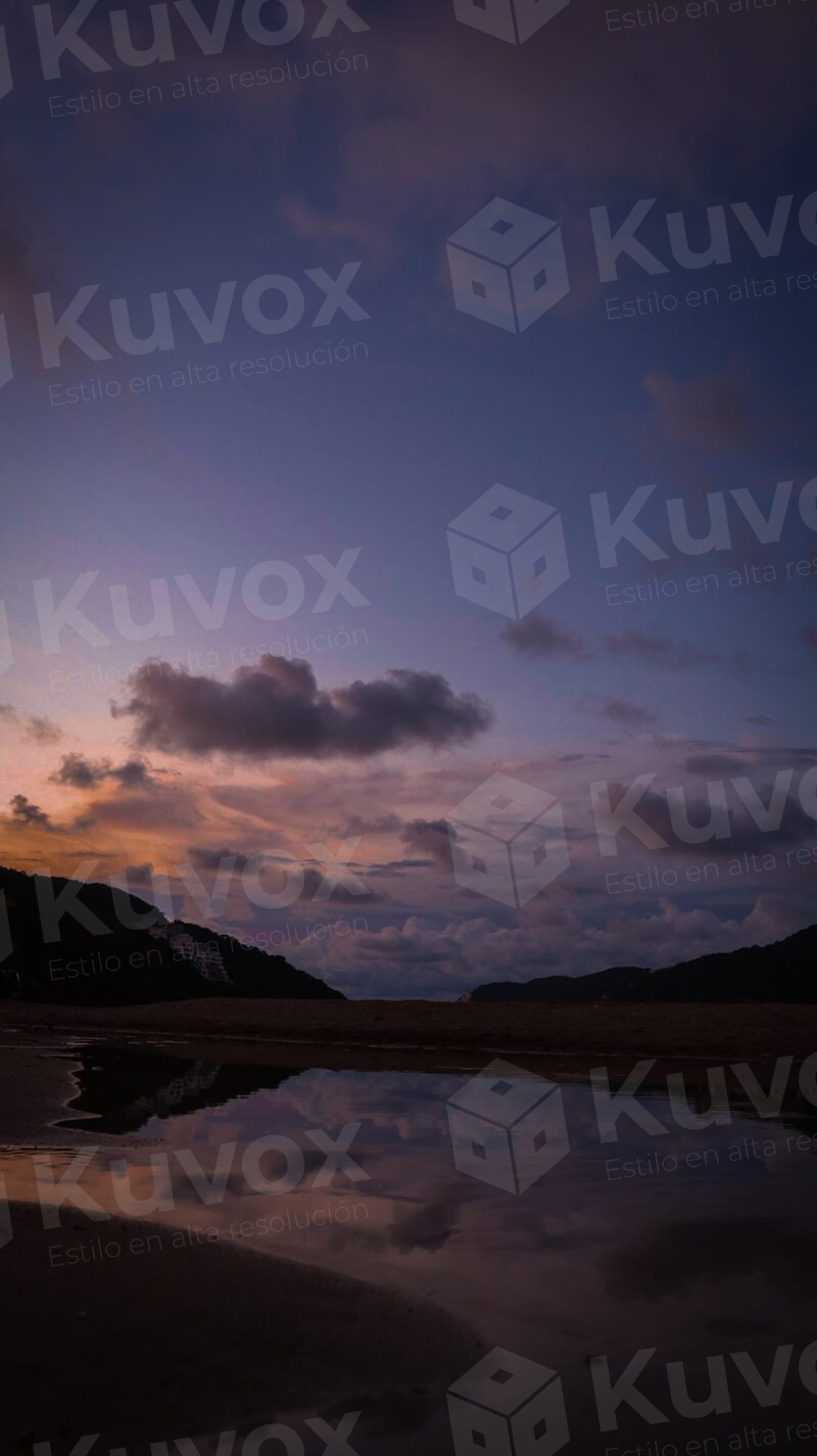 Playa en atardecer