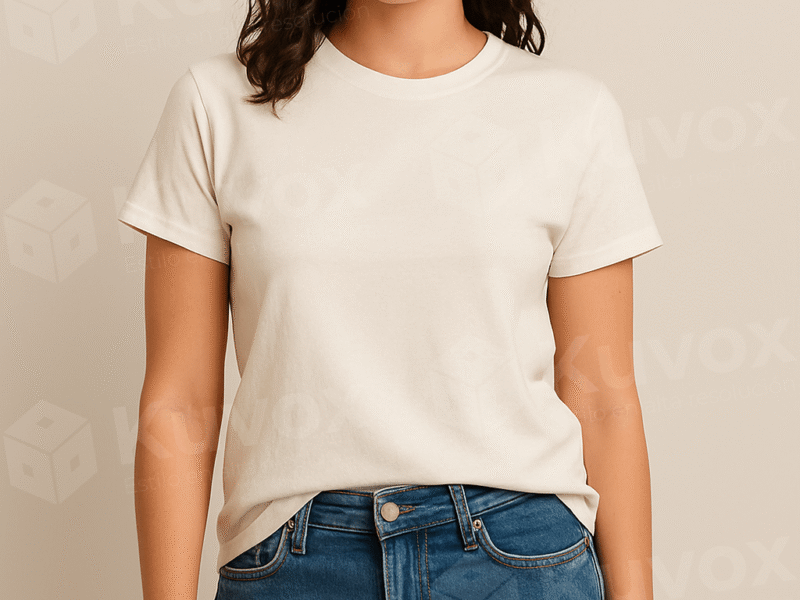 Playera blanca y Jeans