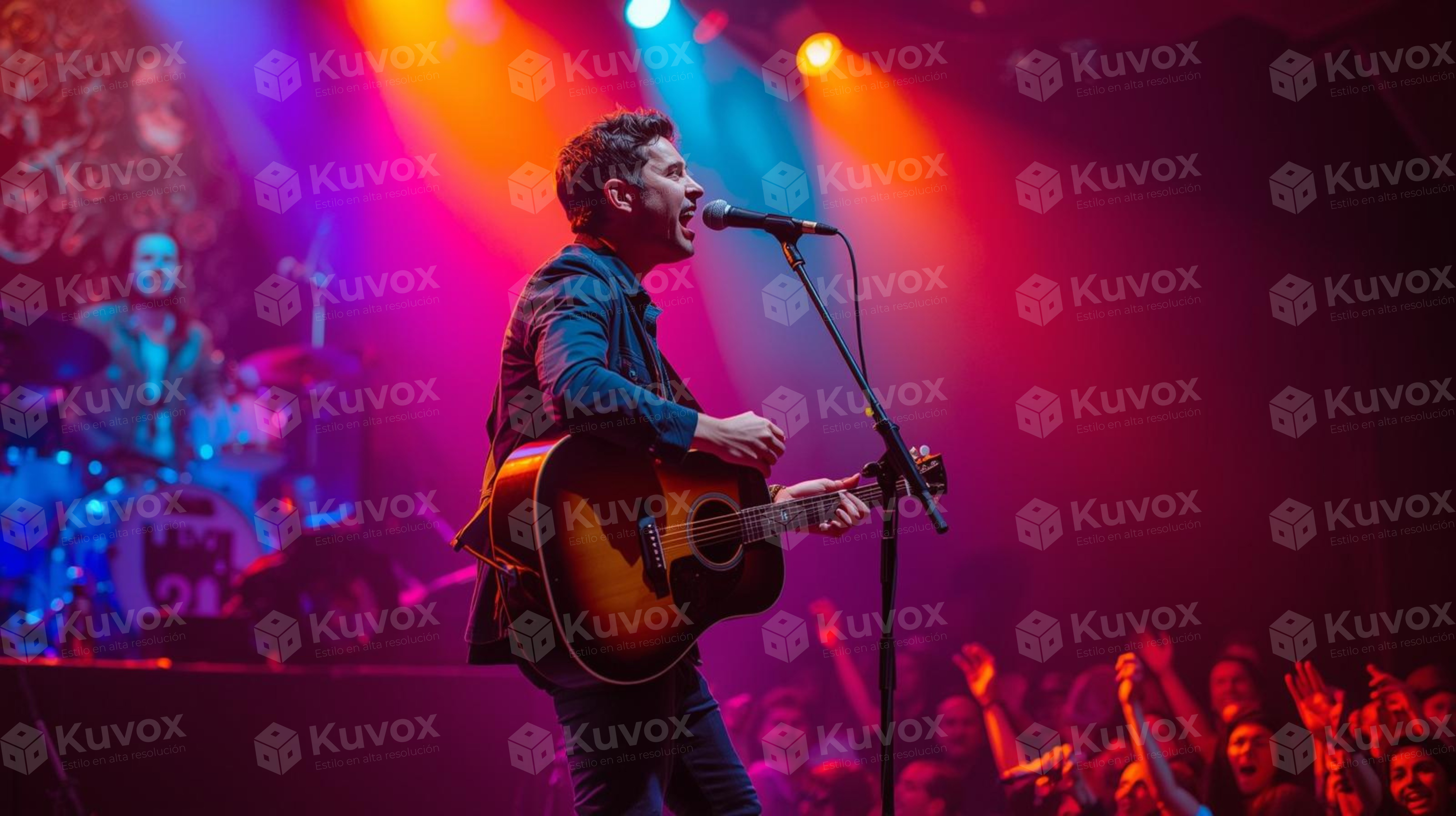 Cantante con guitarra