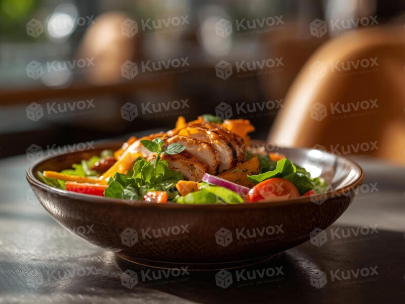 Ensalada de pollo al limón