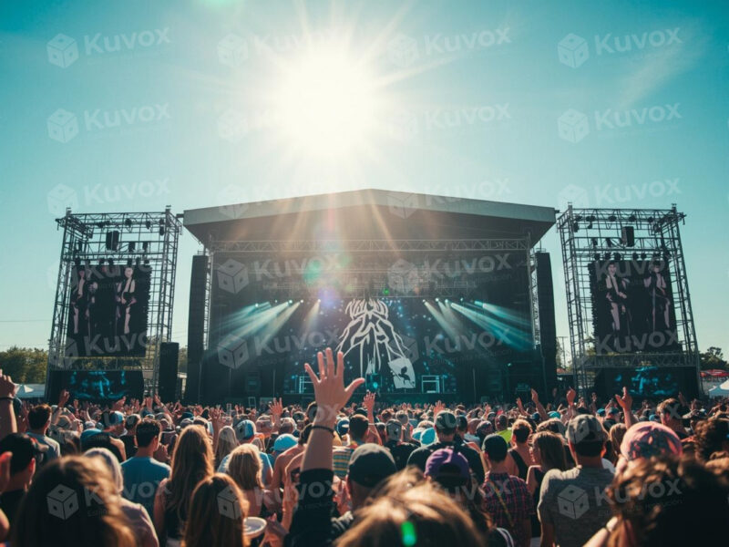 Escenario principal de festival