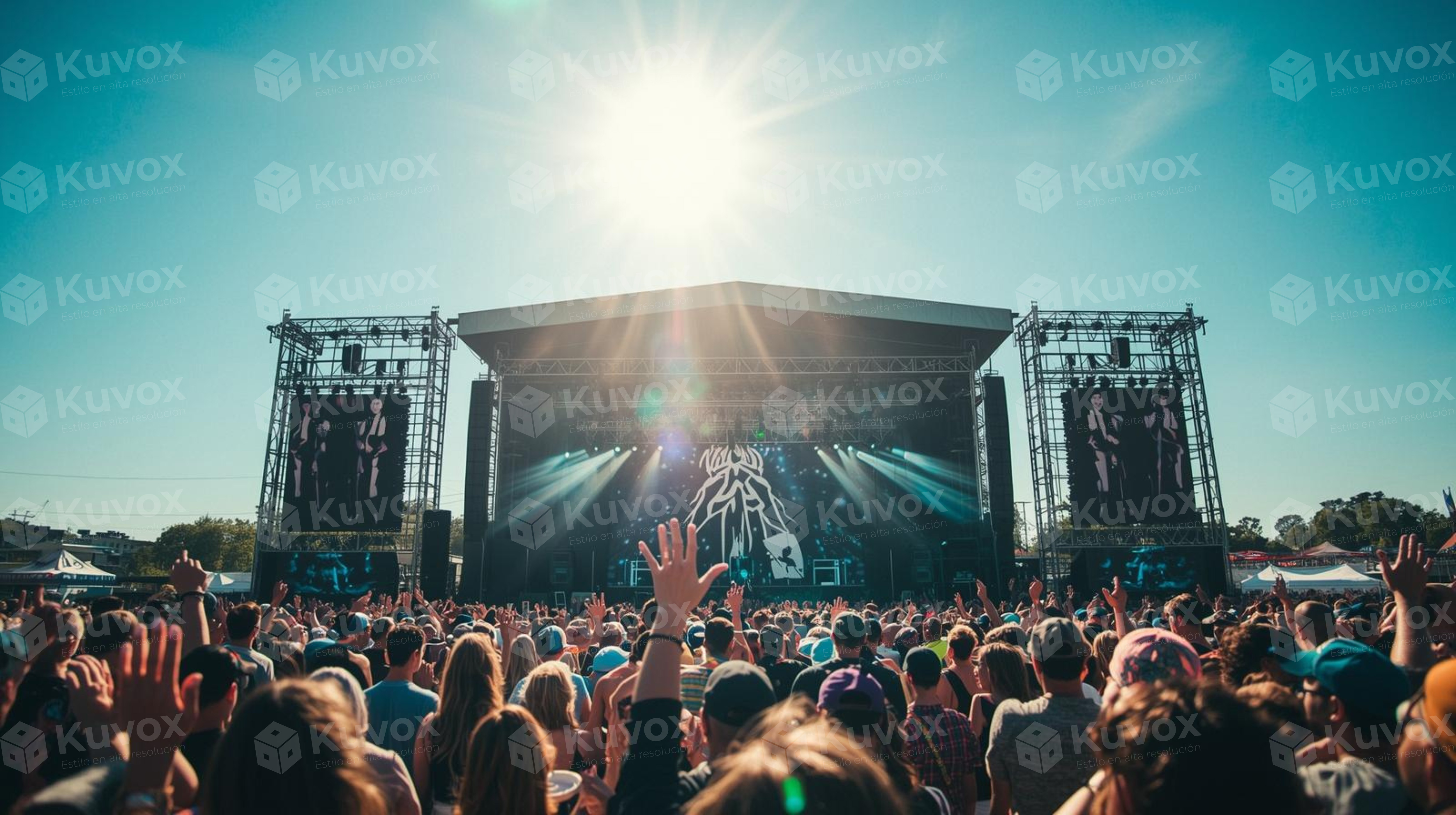 Escenario principal de festival