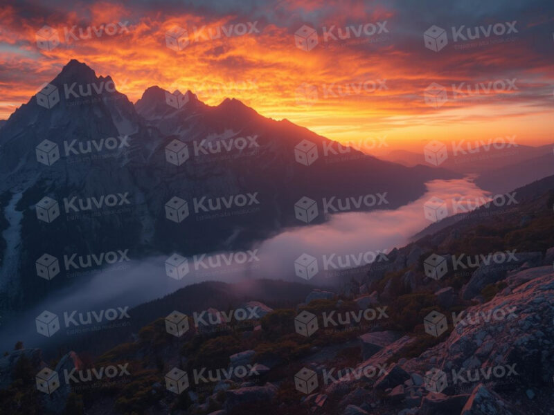 Montañas al amanecer