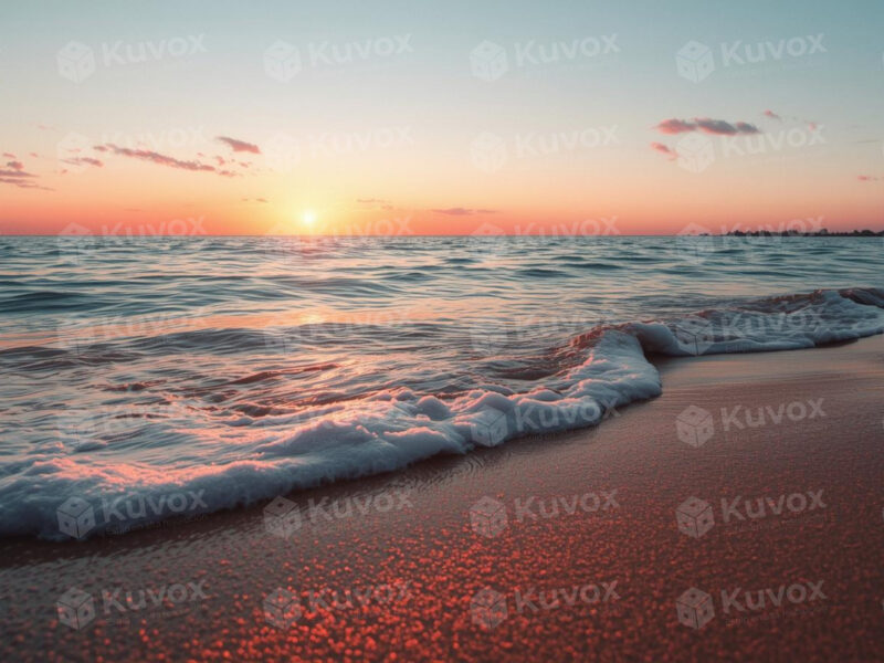 Orilla iluminada por el sol