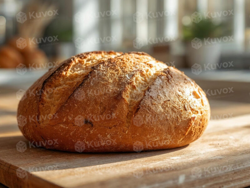 Pan rústico y luz natural