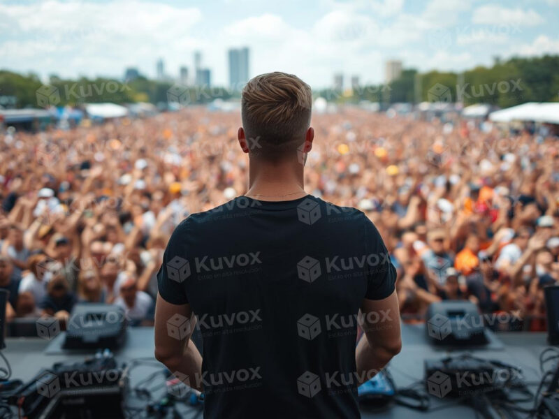 Público en concierto al aire libre