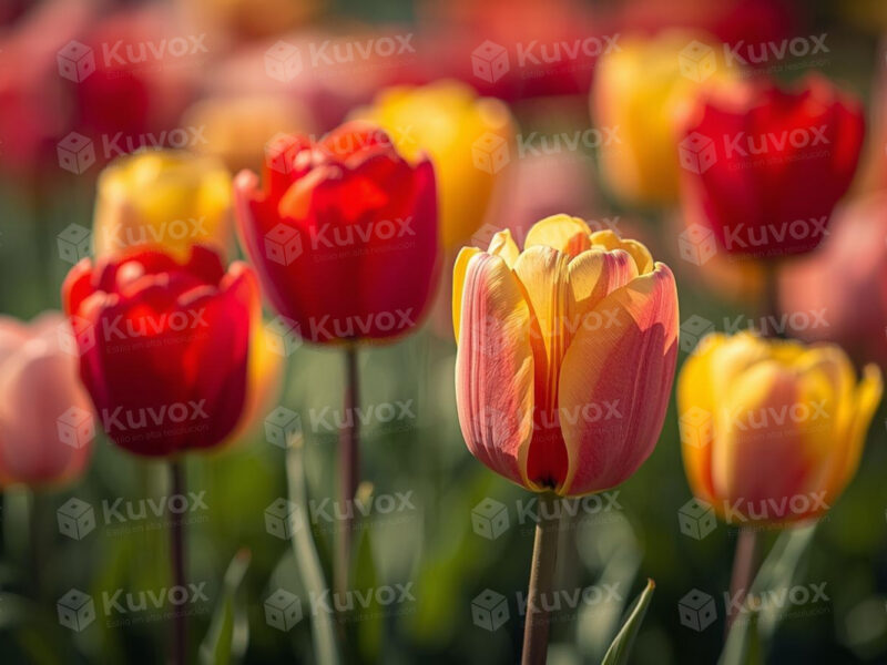 Tulipanes de primavera